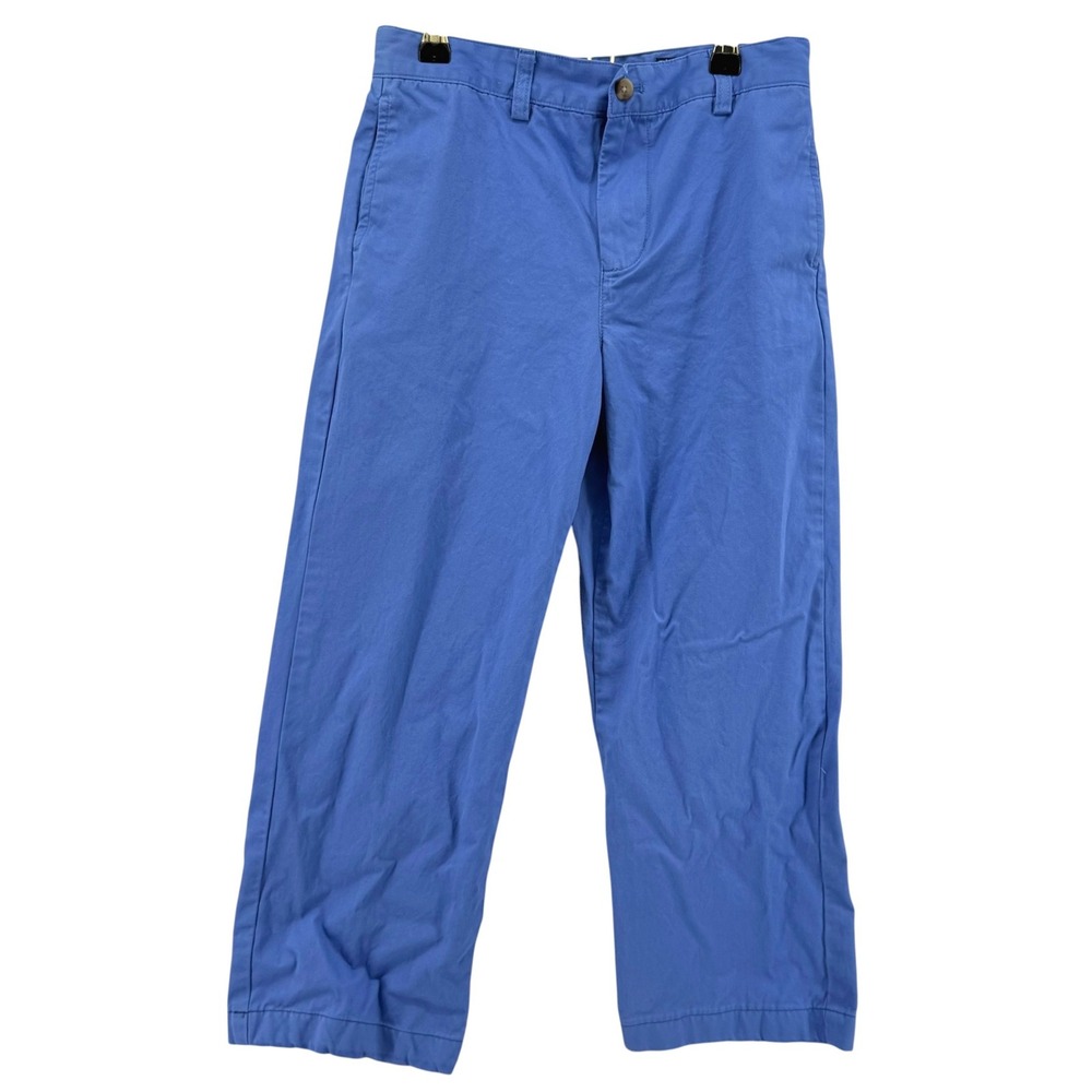 Vineyard Vines Boys Blue Breaker Chino Pants Size 12 Adjustable Waist Preppy